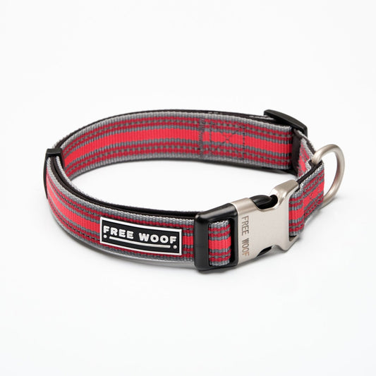 FREE WOOF TrailBlazer Sunrise Red dog collar