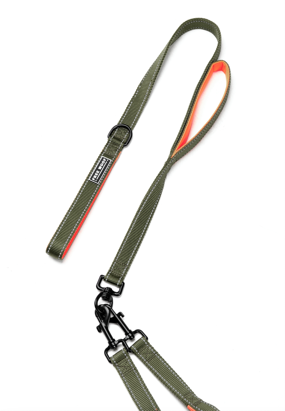 Wild-Love Double Dog Leash - Sunlight Forest